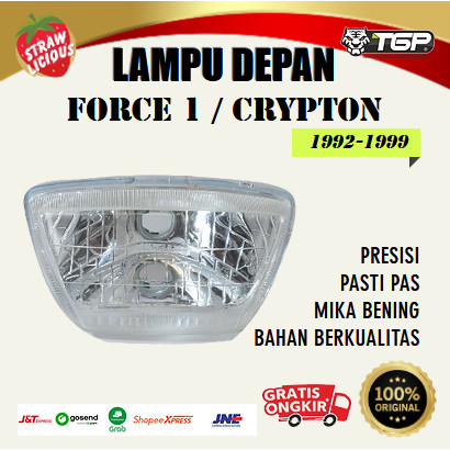 LAMPU DEPAN REFLEKTOR FORCE 1 CRYPTON BENING MOTOR YAMAHA VARIASI AKSESORIS ORI TGP