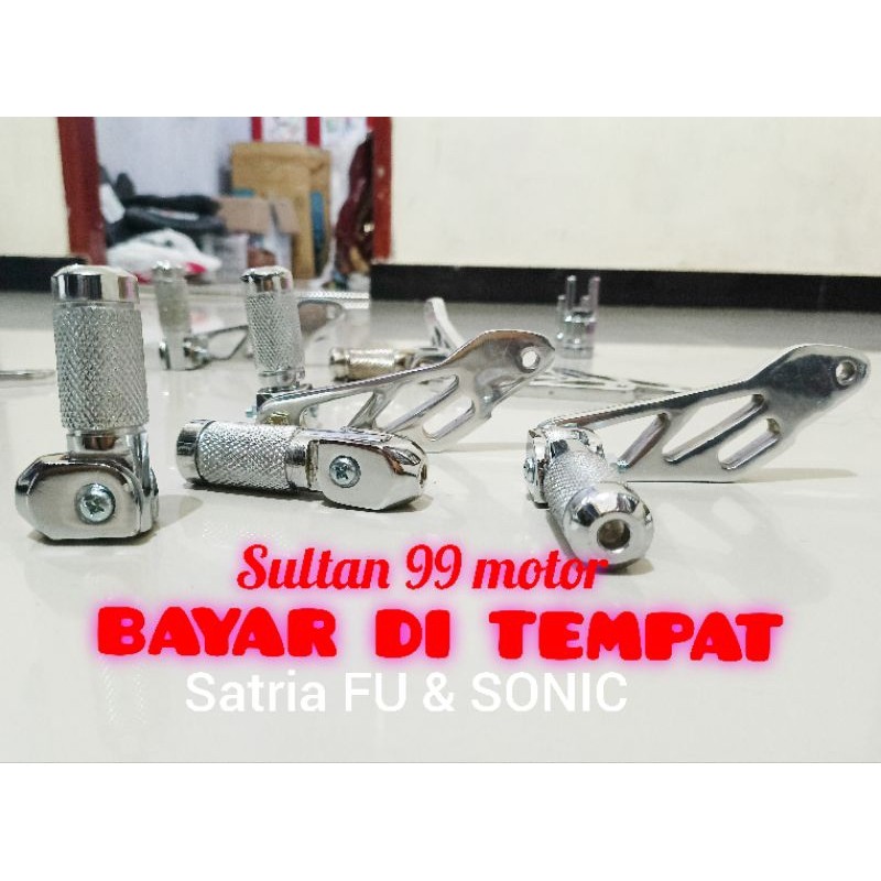 STEP BONCENGAN BELAKANG SATRIA FU V3 FU KARBU & SATRIA FU INJEKSI & SONIC 150R DURAL BUAT UNDERBONE
