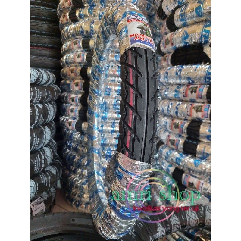 BAN BARU DEPAN MOTOR BEBEK RING 250.17 SUPRA X,SUPRA 125,KHARISMA,REVO,GREND,BRAVO,SMES,SHOGUN