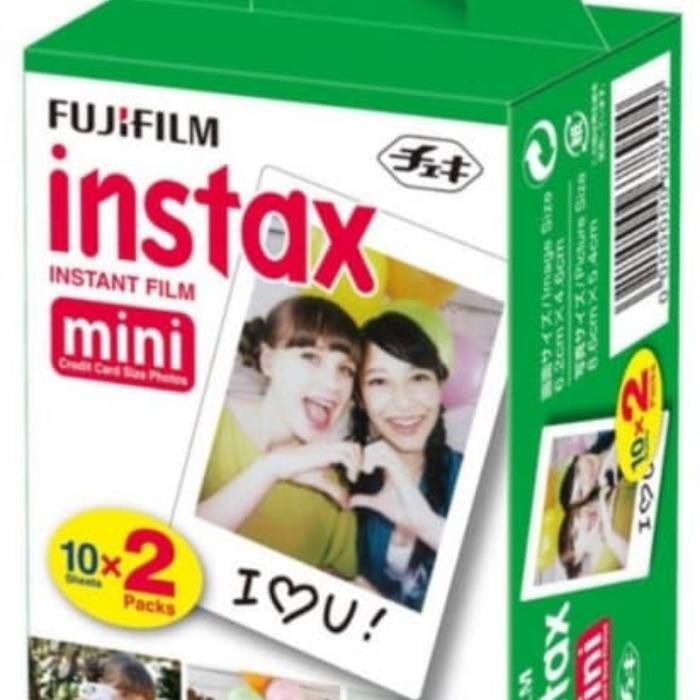 TERBARU Fujifilm Refill polaroid instax mini film twinpack plain 20 lembar