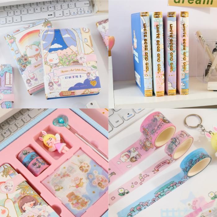 

Ready- 7 In 1 Gift Set Paket Jurnal Set Diary Magnetic Notebook Hadiah 1960