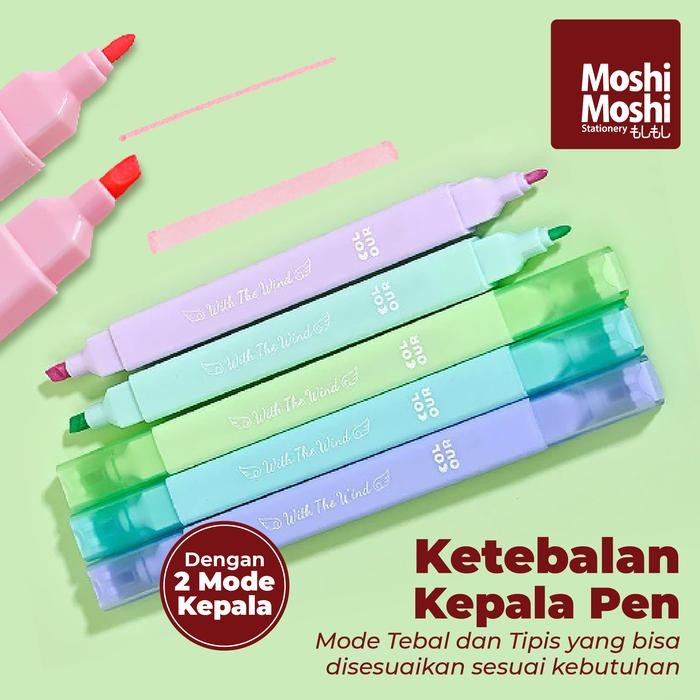 

ID 6 PCS DOUBLE HEAD HIGHLIGHTER MULTI COLOURFUL PEN MARKER 2 MODE PENA SPIDOL STABILO PENANDA