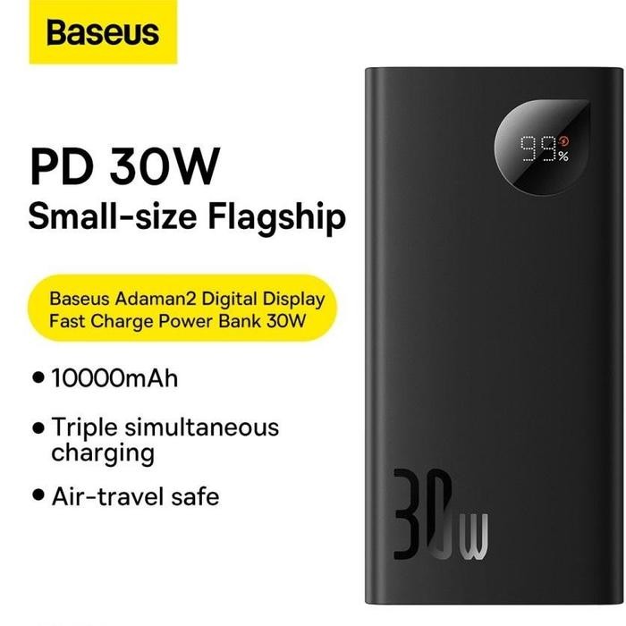 Baseus Powerbank Adaman2 Fast Charging 30W Quick Charge Type C Pd