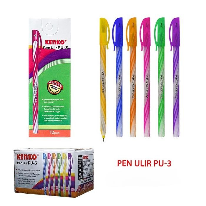 

ID UF BOLPEN KENKO ULIR (12PC) / BALPEN/PULPEN/BALLPOINT/PEN/PENA HITAM TINTA