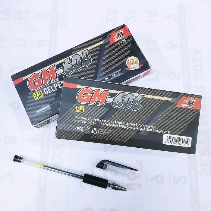 

ID 12 PCS PULPEN GEL 0,5MM GM GAJAH MADA - STATIONARY - PEN CAIR TINTA PENA MURAH