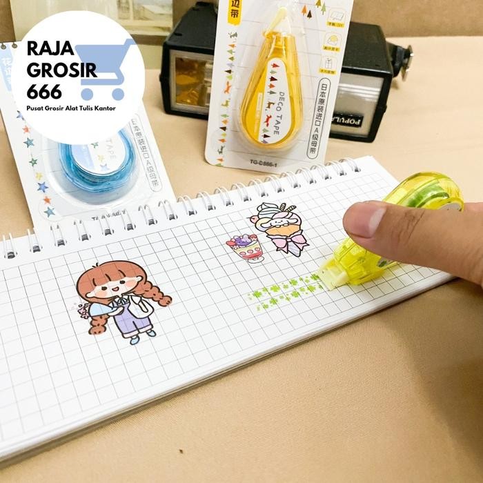 

ID CORRECTION TAPE DECORATION BENTUK BUAH ALAT STATIONERY COD