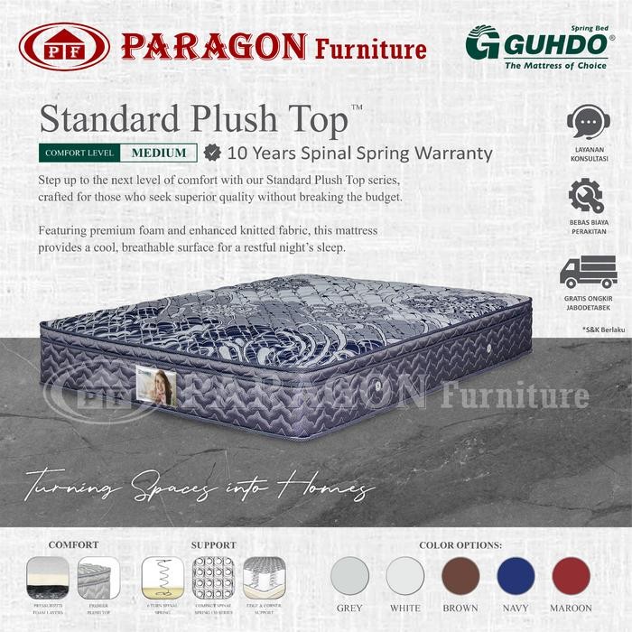 Kasur Standar plush top 100x200 cm - Guhdo Spring bed