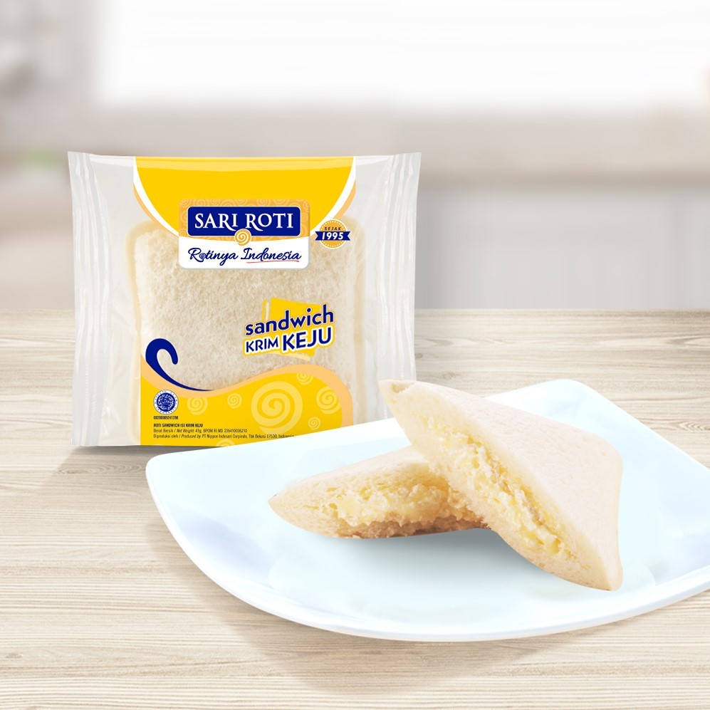 

Sari Roti Roti Sandwich Krim Keju 46 gram