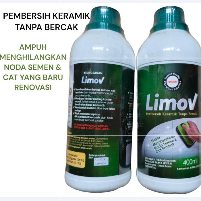 pembersih keramik fason limov noda semen cat