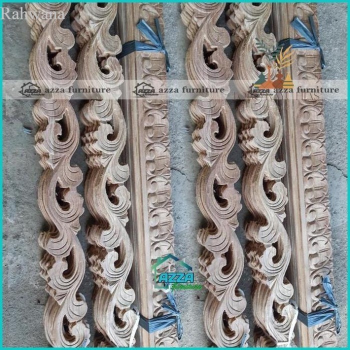 JUAL MOTIF UKIRAN TEMPEL LIS KAYU JATI UKIR TERMURAAHH murah *