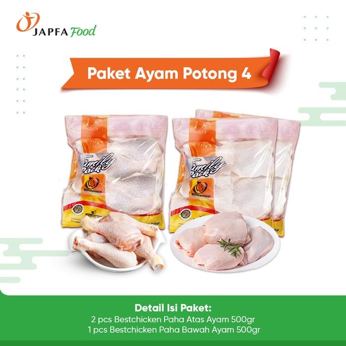 

BeliSkrg,KirimHariini- Paket Ayam Potong 4 - Bundling Bestchicken Paha Atas Ayam & Paha Bawah Ayam