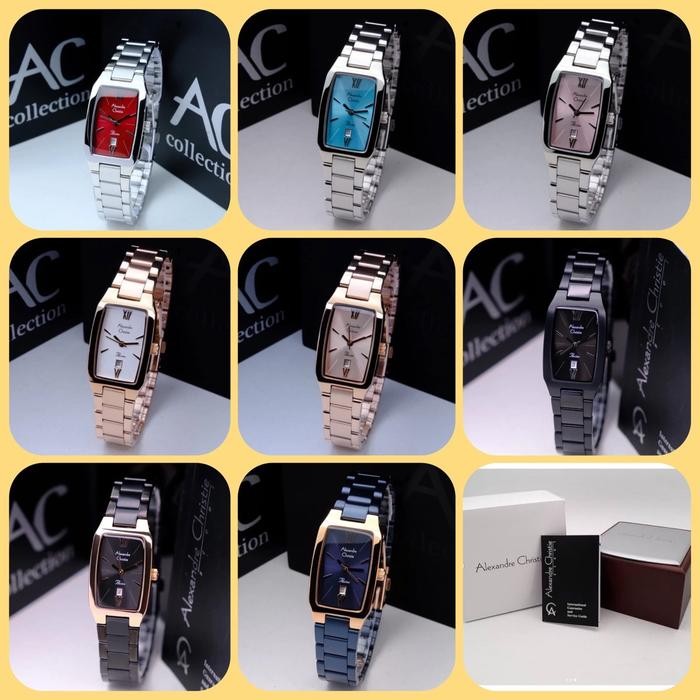 Jam Tangan Wanita Alexandre Christie AC 2455 LD / AC2455 / 2455 Analog Tahan Air *