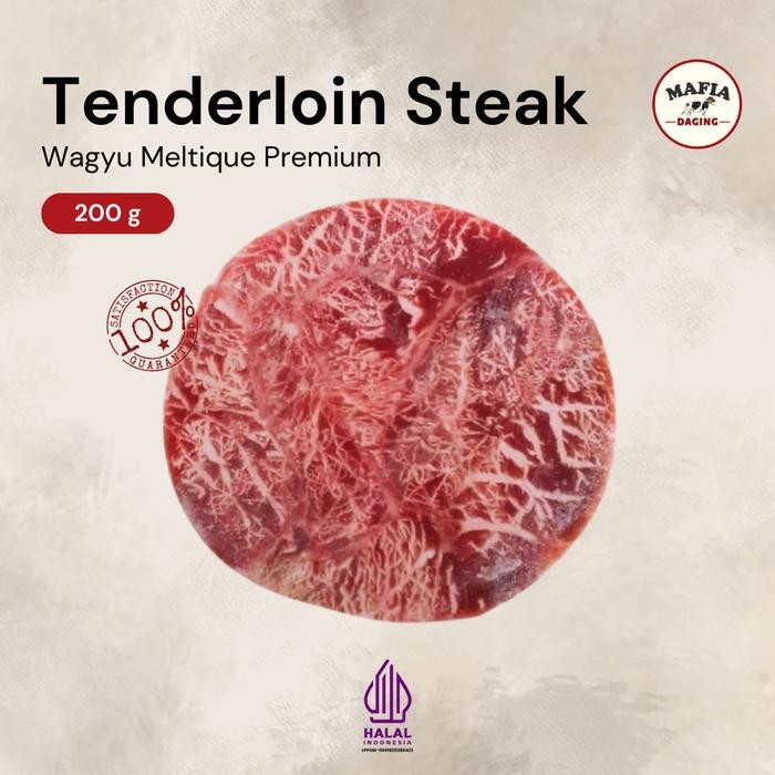 

BeliSkrg,KirimHariini- Wagyu Daging Steak Tenderloin Meltique Prime Cut 200gr