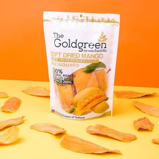 

PastikanDikirimLgsg- The Goldgreen Soft Dried Mango Mangga Manisan Thailand Dried Mango