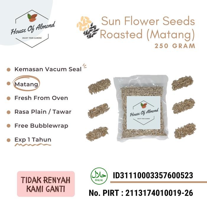 

PastikanDikirimLgsg- Sun Flower seeds roasted 250gr / biji bunga matahari kupas (kuaci)