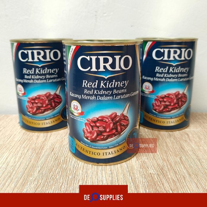 

PastikanDikirimLgsg- Cirio Red Kidney Beans 400gr - Kacang Merah Larutan Garam Kaleng Italy