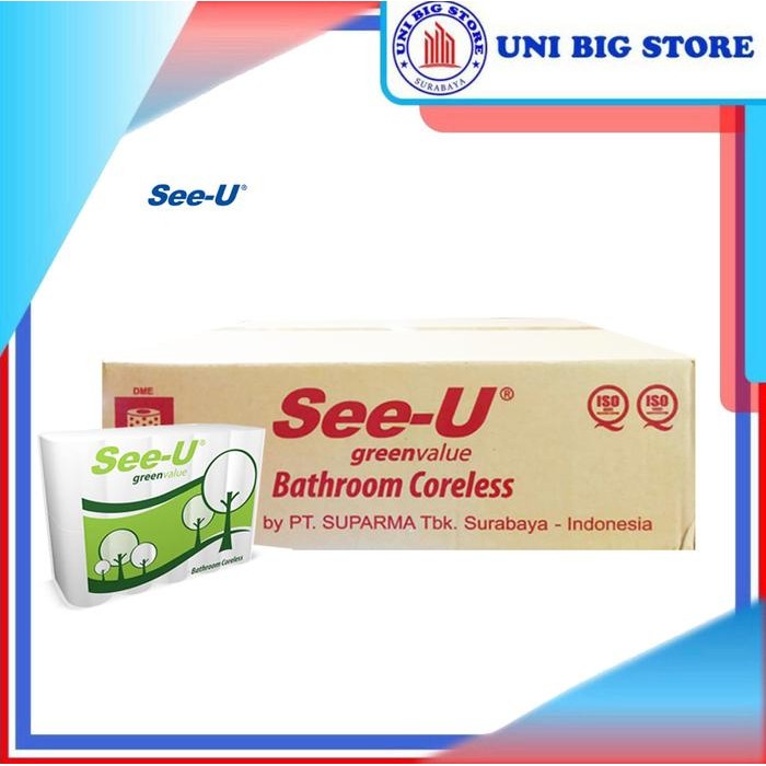SEE-U SEE U Coreless Bathroom Tissue 10 Roll Tisu Toilet DUS