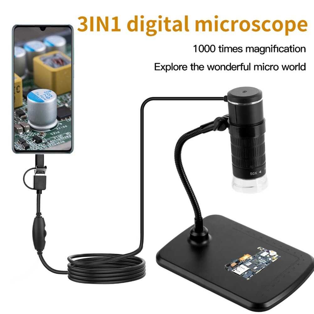 Kkmoon Mikroskop Digital Usb Android Hd 1000X Magnification - An104