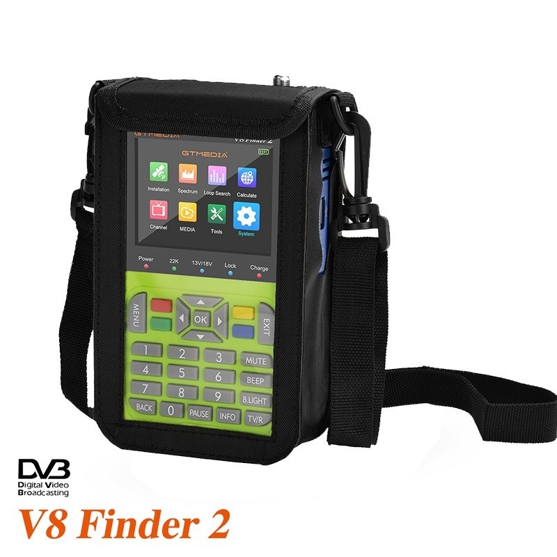 Top Original V8 Finder 2 SatFinder Digital Satellite Finder DVB-S2X 1080P HD Receptor TV Signal Rece
