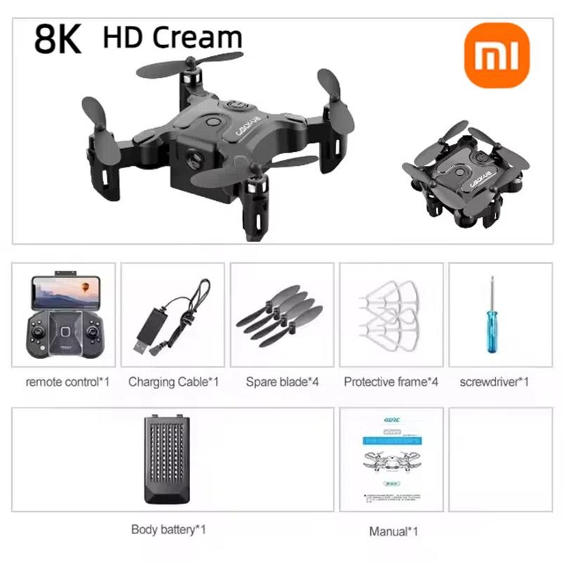 Top: V2 Mini Drone HD Camera 8K FPV RC Drones Profesional RTF Quadopter Foldable Five-sided Obstacle