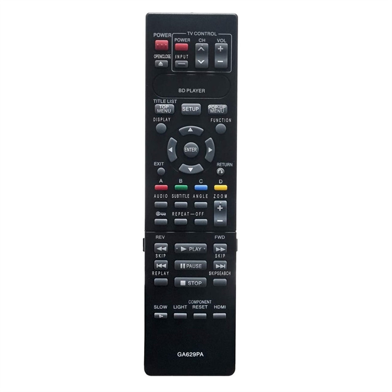 ABIU-GA629PA Remote Control Replacement for Sharp Blu-Ray DVD Player BD-HP20U BD-HP20 BD-HP20X BDHP2