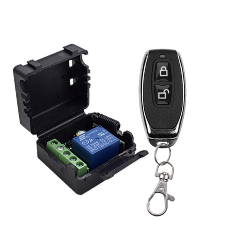433Mhz RF Remote Control Wireless Switch DC 12V 1CH RF Relay Receiver And 2CH Transmitter For Door E