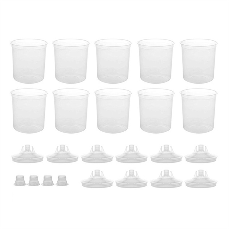Disposable Paint Cup 600CC Disposable Paint Cup Spray Cup Paint Mixing Tank Type H/O Quick Disposabl
