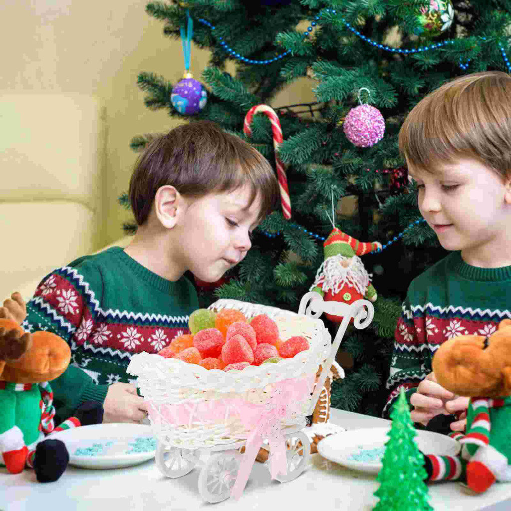 Basket Rattan Basket Baby Cart Shopping Shower Stroller Woven Decorations Mini Cutie Carseats Wicker