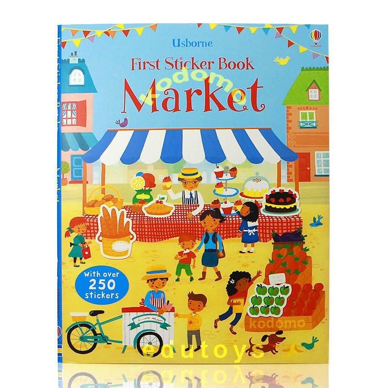 

Usborne First Sticker Book Market, Buku Aktivitas Anak