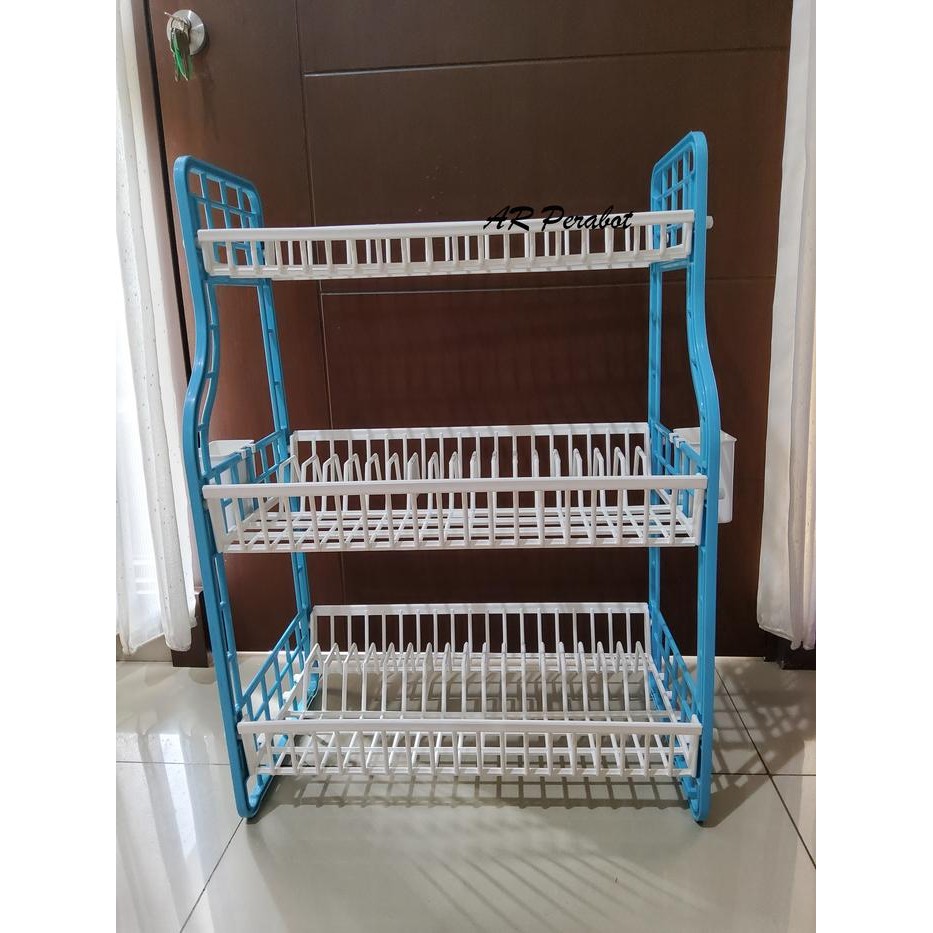 Rak Piring Serbaguna Master Plastik Lucky S Tingkat Susun 2 / 3