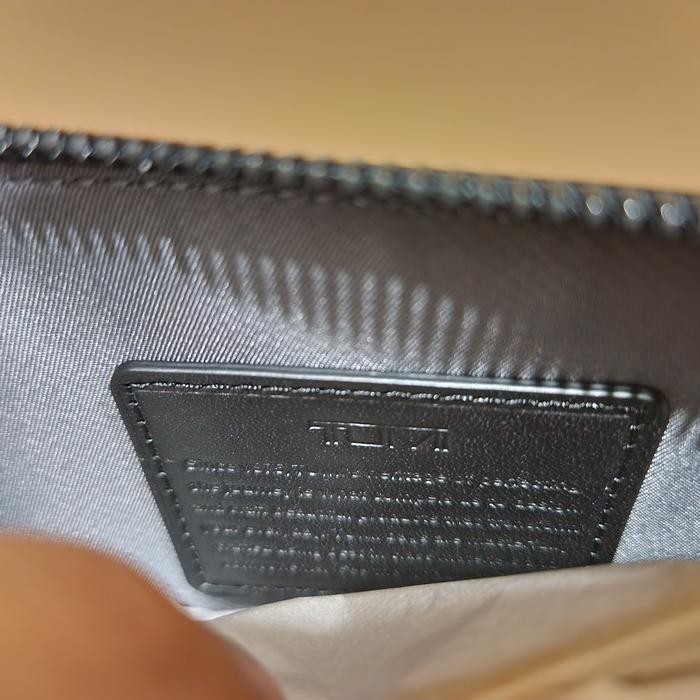 original tumi alpha slg triple zip clutch