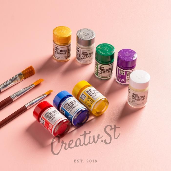 

TERLARIS! Sakura Cat Poster 15 Ml Poster Color