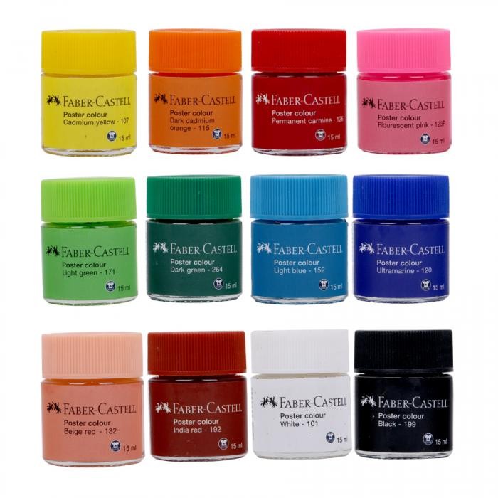 

PROMO! Faber Castell Cat Poster Colour Washable Painting 15 ml Coloring