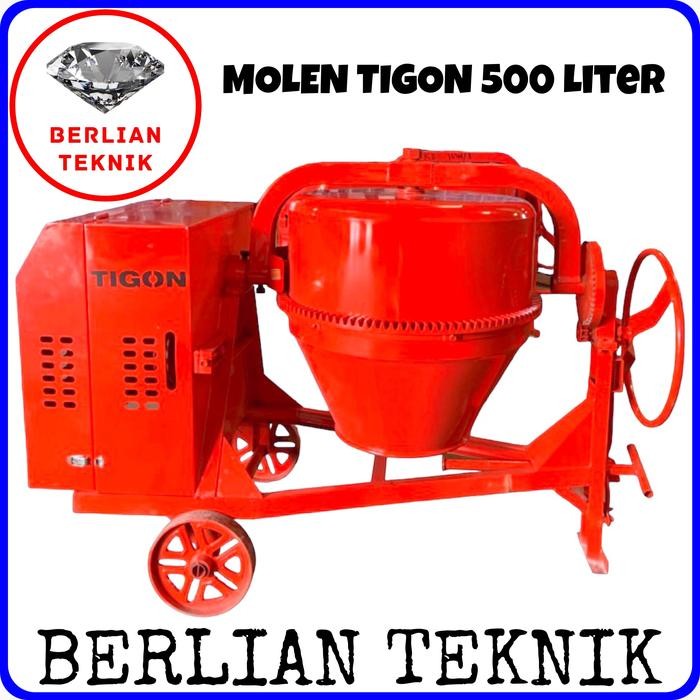 Beton Molen Concrete Mixer Semen TIGON 500 Liter