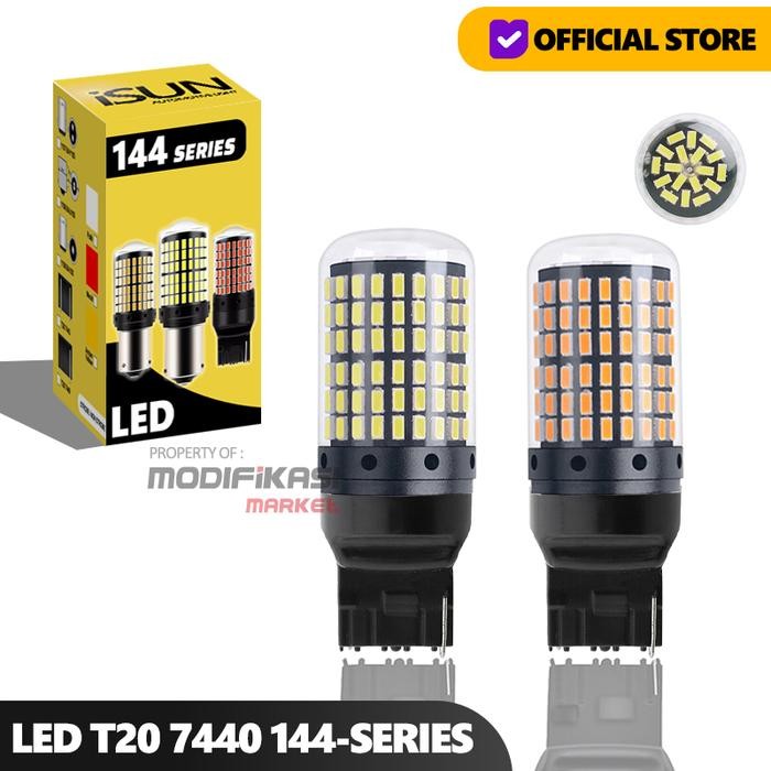 LAMPU LED 7440 T20 144 TITIK SMD LED DAJAL LED MUNDUR LED SIGN SEIN
