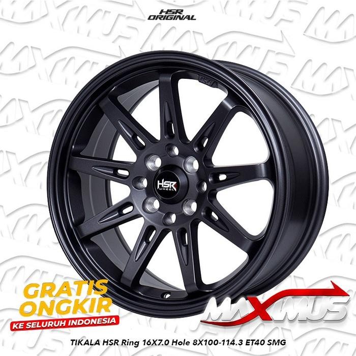 velg mobil racing ring 16 warna grey hsr tikala
