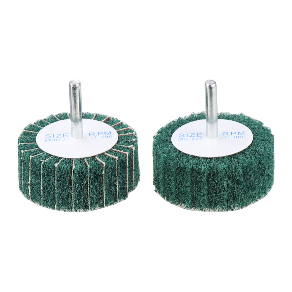 HIFESON Electric Drill Mini Brush Scouring Pad 6mm Head Abrasive Wheel Nylon Fiber Grinding Sanding 
