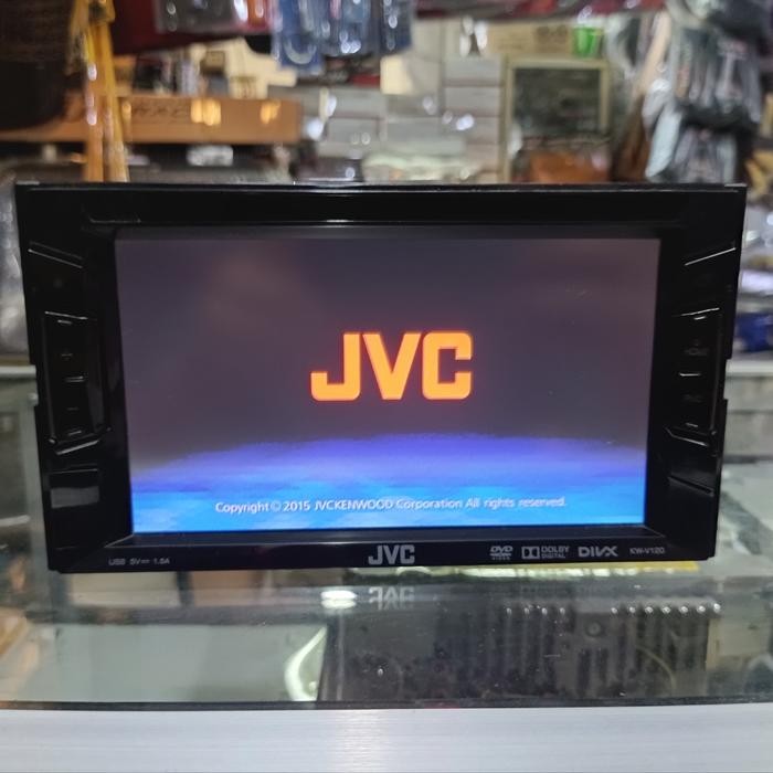 Headunit doubledin JVC KW-V120 audio mobil