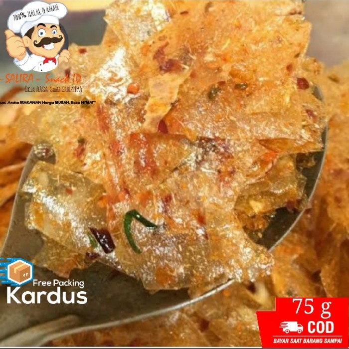 

[1Kg] Keripik Kaca Super Pedas / Kecimpring / Jajanan Khas Daerah