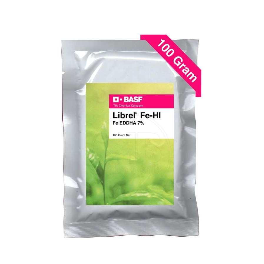 Evergreeeen Librel Fe Hi Pupuk Fe Eddha 7% Basf Kemasan 100 Gram