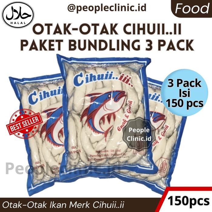 

BARANG TERLARIS 3 PACK - OTAK-OTAK IKAN CIHUII ISI TOTAL 150 PCS TERENAK FROZEN FOOD