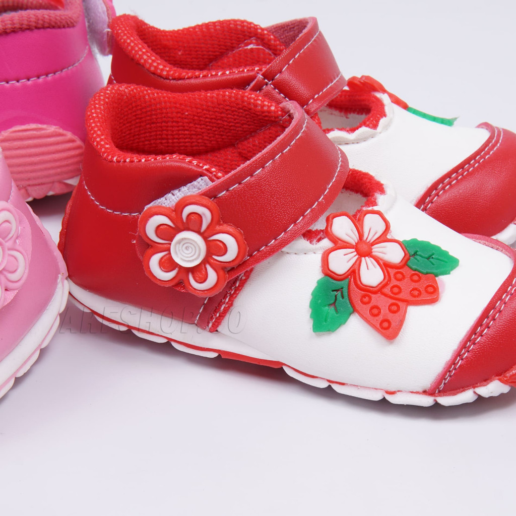 Sepatu Anak Bunyi Bayi Perempuan Strawberry Usia 1-3 TahunSepatu Balita Murah[Bunyi Cit-Cit]