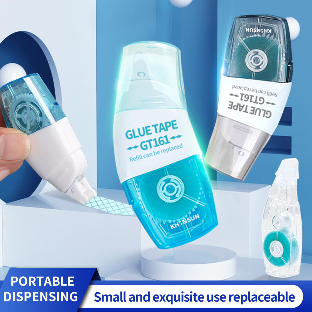 

Double Sided Adhesive Tape Roller Glue Tape 6Mm*8M With Refill Glue For Diy Journal Stationery