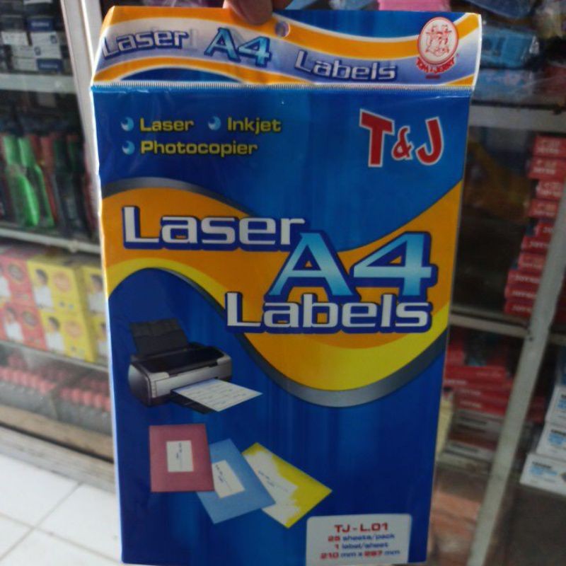 

Sticker Foto Label A4 Tom & Jerry isi 25 sheets