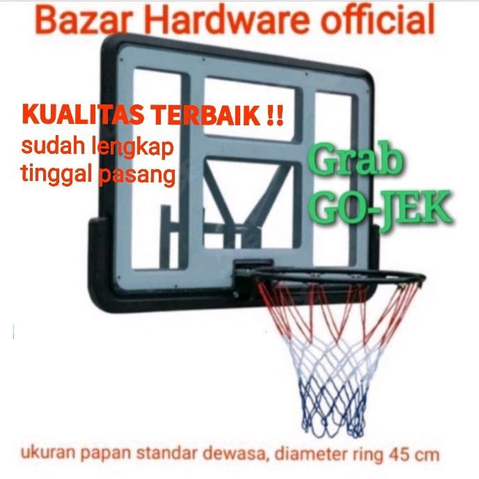Berwyn Backboard Ring Basket Dewasa/Papan Ring Basket Dewasa