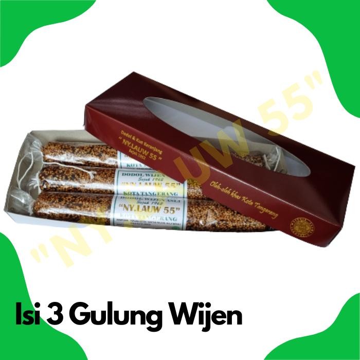 

Dodol Wijen Asli NY.LAUW55 paket isi 3