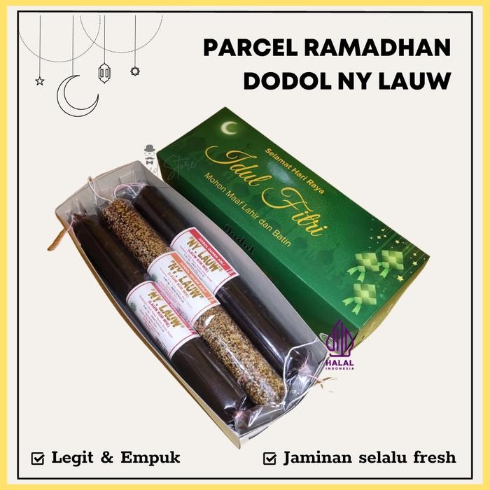 

Hampers Ramadhan Dodol Ny Lauw FREE BOX Halal - isi 5pcs - 200gr
