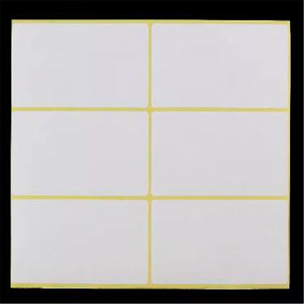 

15Sheets Blank White Adhesive Label, Paper Self Adhesive White Label, Name Stickers, Blank Note