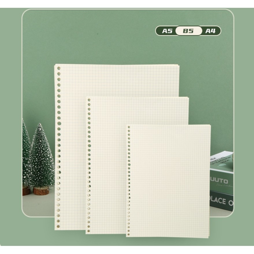 

A5 B5 Line Grid 20Holes Loose-Leaf Notebook Refill Spiral Binder Paper Index Inside Page Dot Grid