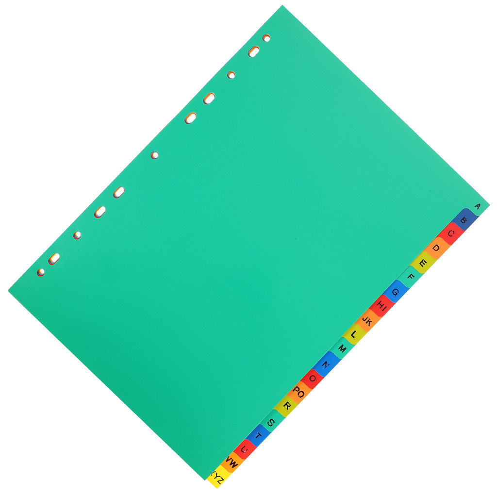 

21 Pcs Note Pads A4 Separated Loose Leaf Punched Binder Dividers Loose-Leaf Page Markers File Office